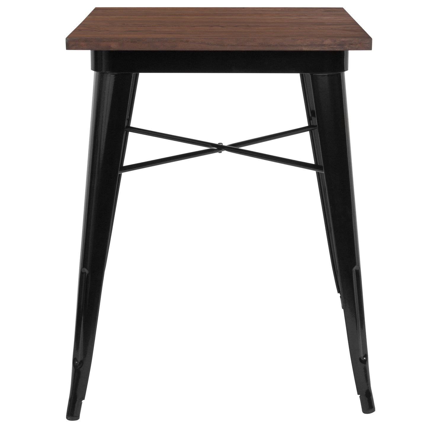 23.5SQ Black Metal Table CH-31330-29M1-BK-GG