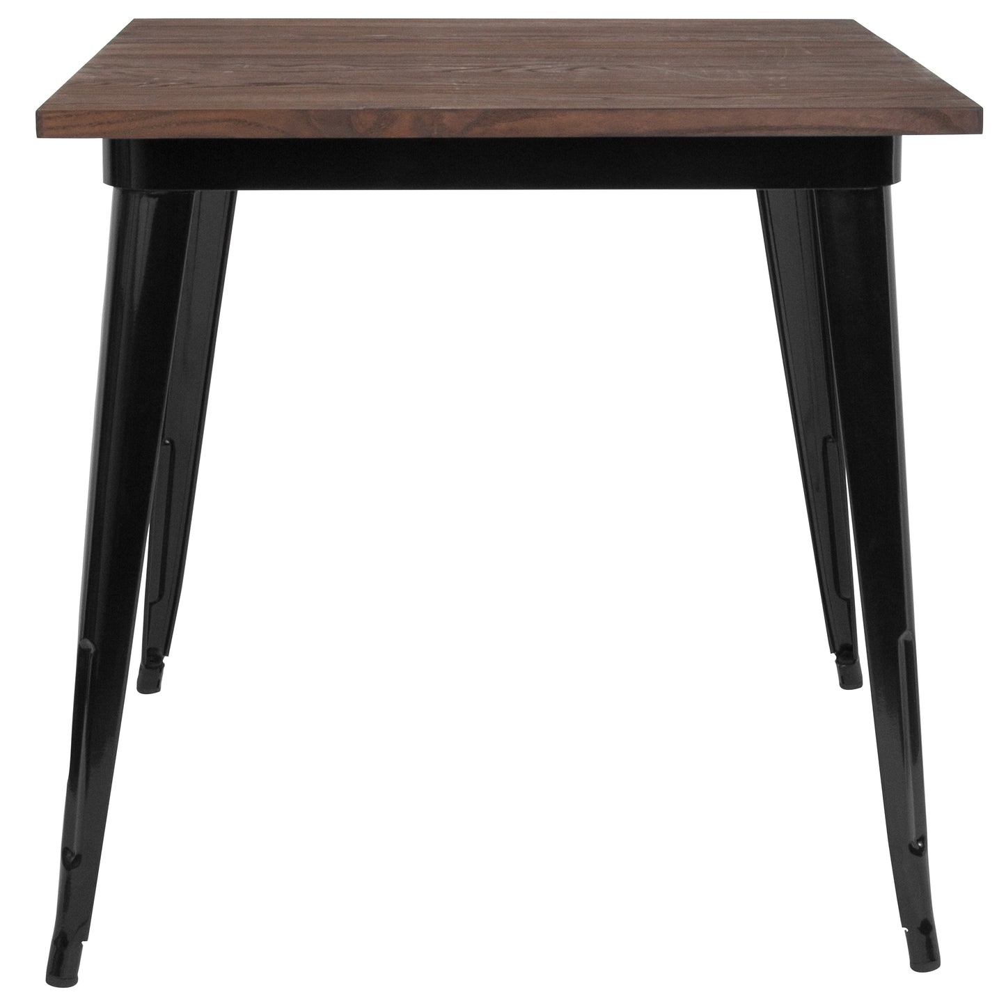 31.5SQ Black Metal Table CH-51040-29M1-BK-GG