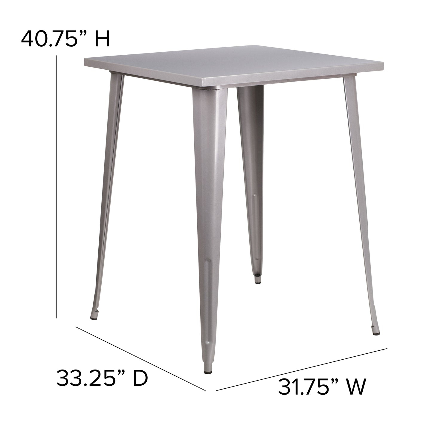 Metal Cafe Bar Table