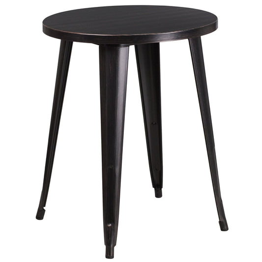 24RD Aged Black Metal Table CH-51080-29-BQ-GG