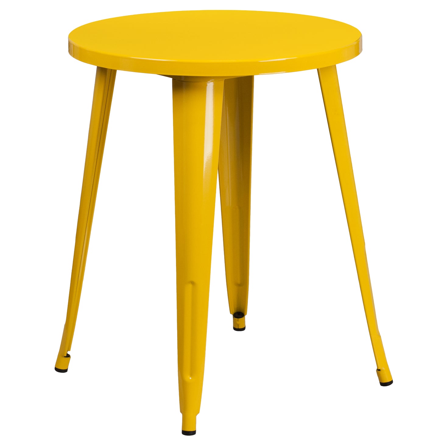 24RD Yellow Metal Table Set CH-51080TH-2-18CAFE-YL-GG