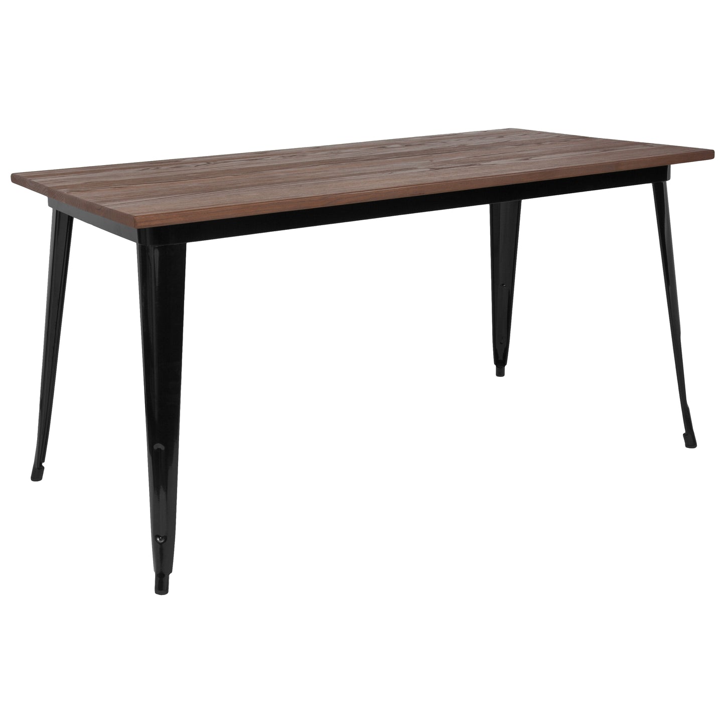 30.25x60 Black Metal Table CH-61010-29M1-BK-GG