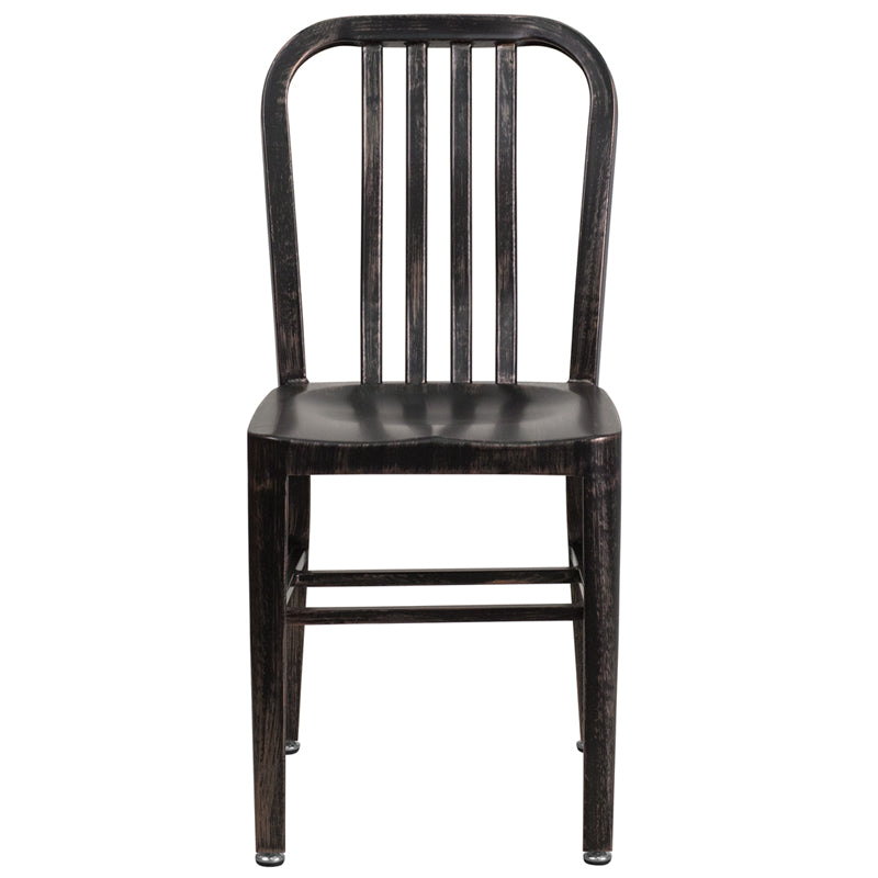 Aged Black Metal Outdoor Chair CH-61200-18-BQ-GG