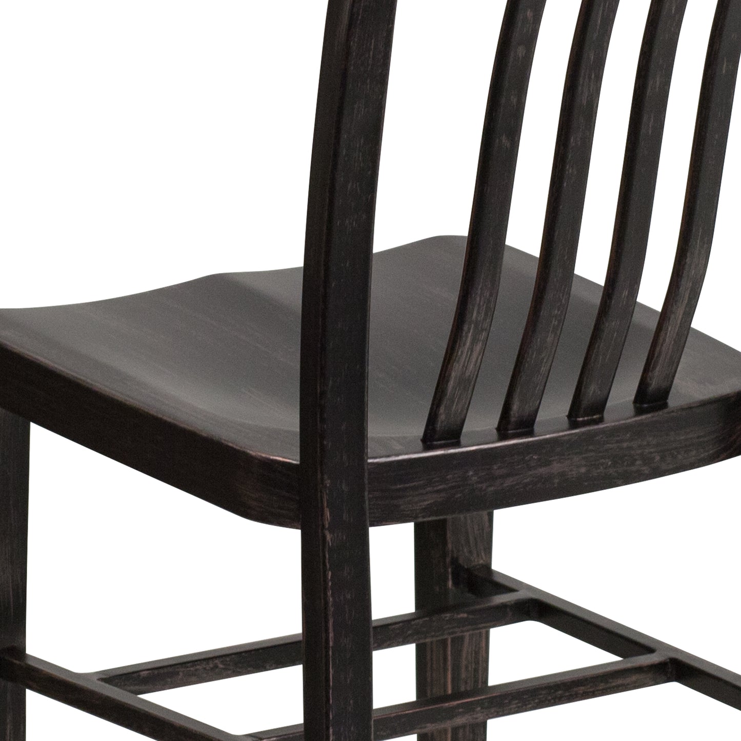 Aged Black Metal Outdoor Chair CH-61200-18-BQ-GG