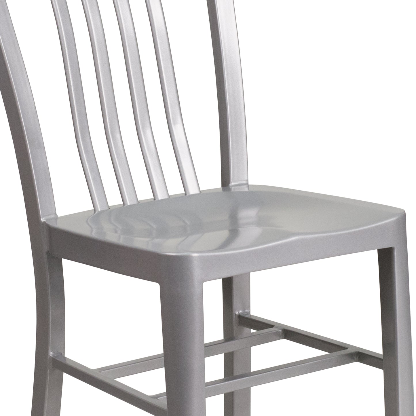 Silver Indoor-Outdoor Chair CH-61200-18-SIL-GG