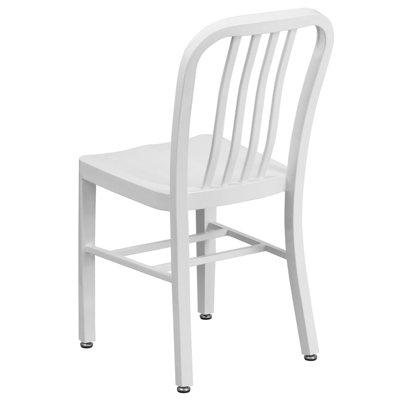 White Indoor-Outdoor Chair CH-61200-18-WH-GG