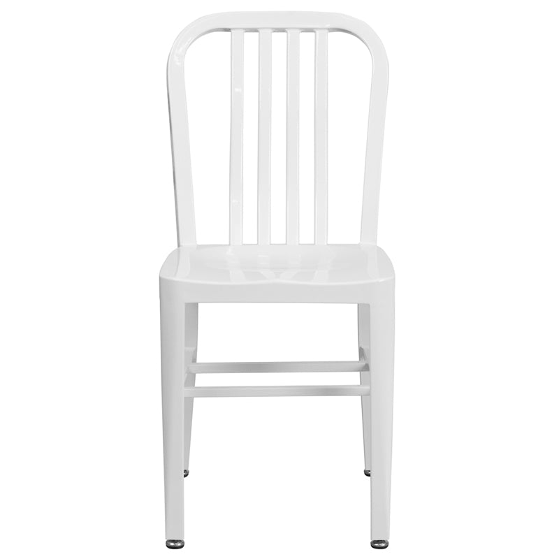 White Indoor-Outdoor Chair CH-61200-18-WH-GG