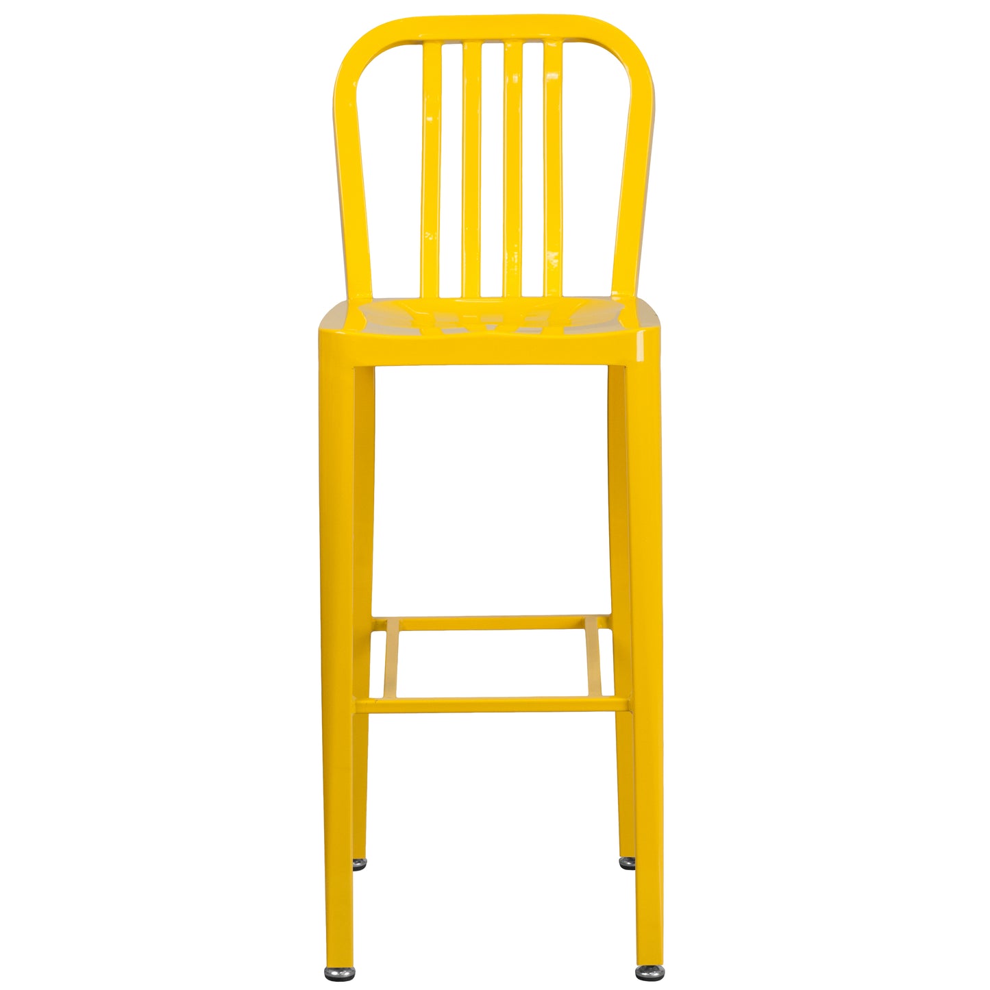 30" Yellow Metal Outdoor Stool CH-61200-30-YL-GG