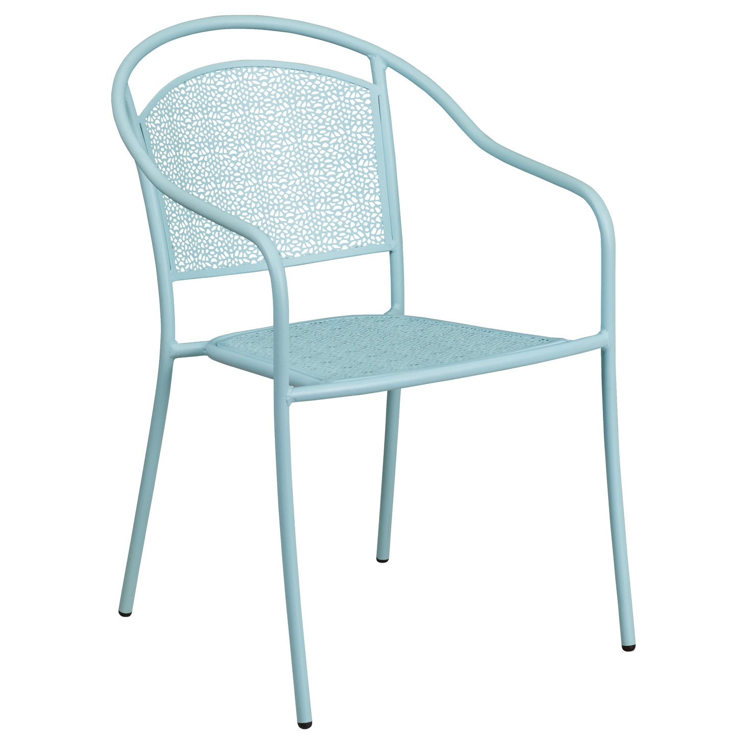 28SQ Sky Blue Fold Patio Set CO-28SQF-03CHR2-SKY-GG