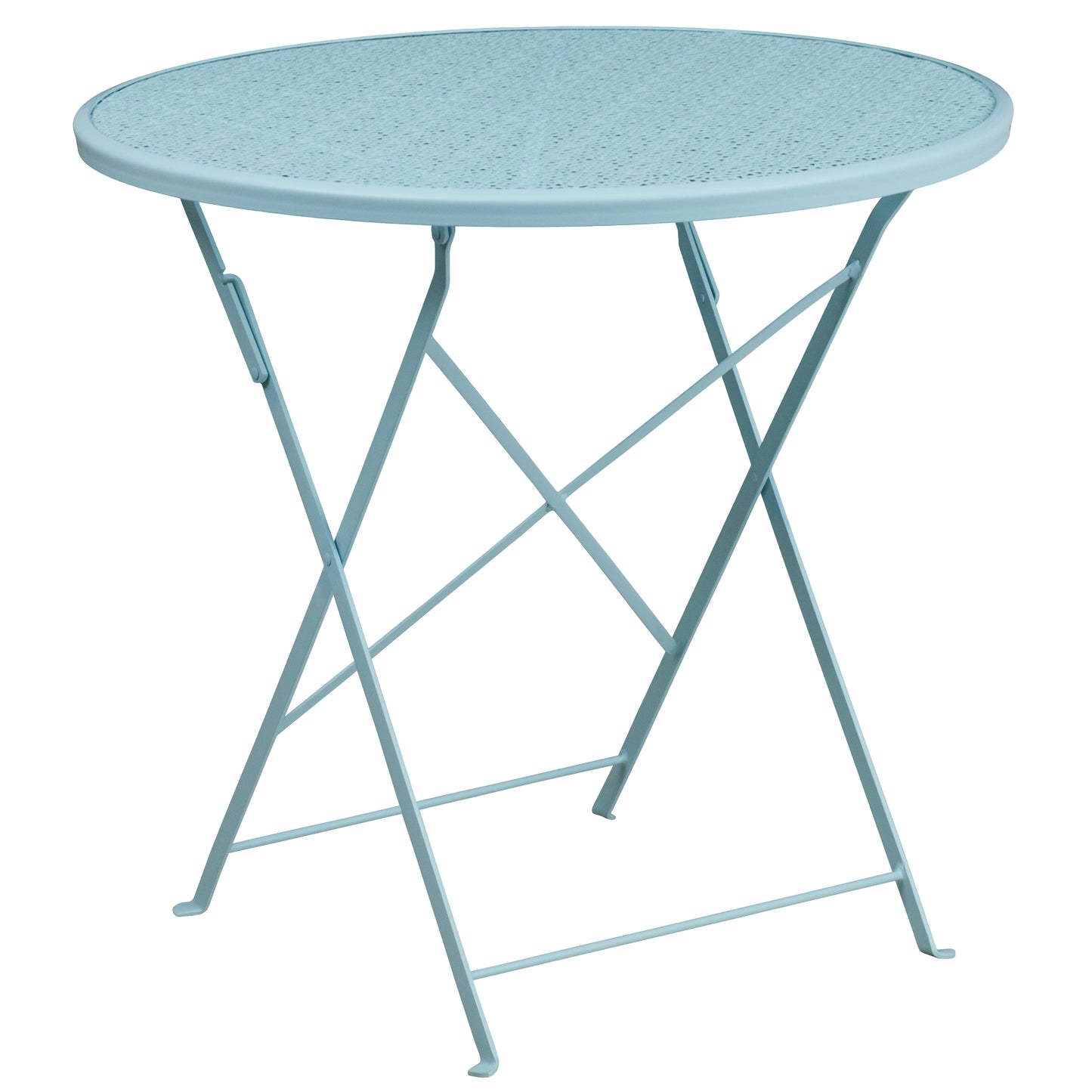 30RD Sky Blue Fold Patio Set CO-30RDF-02CHR2-SKY-GG