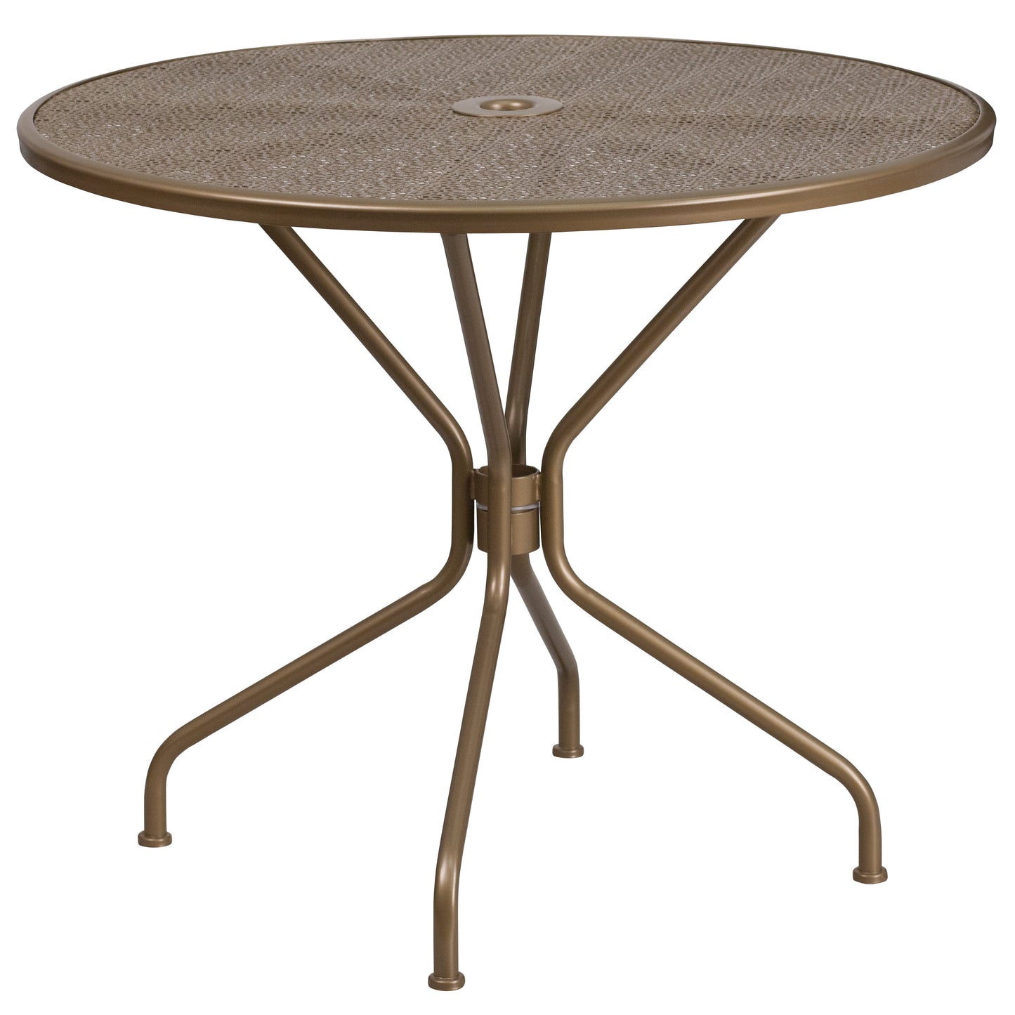 35.25RD Gold Patio Table Set CO-35RD-02CHR2-GD-GG