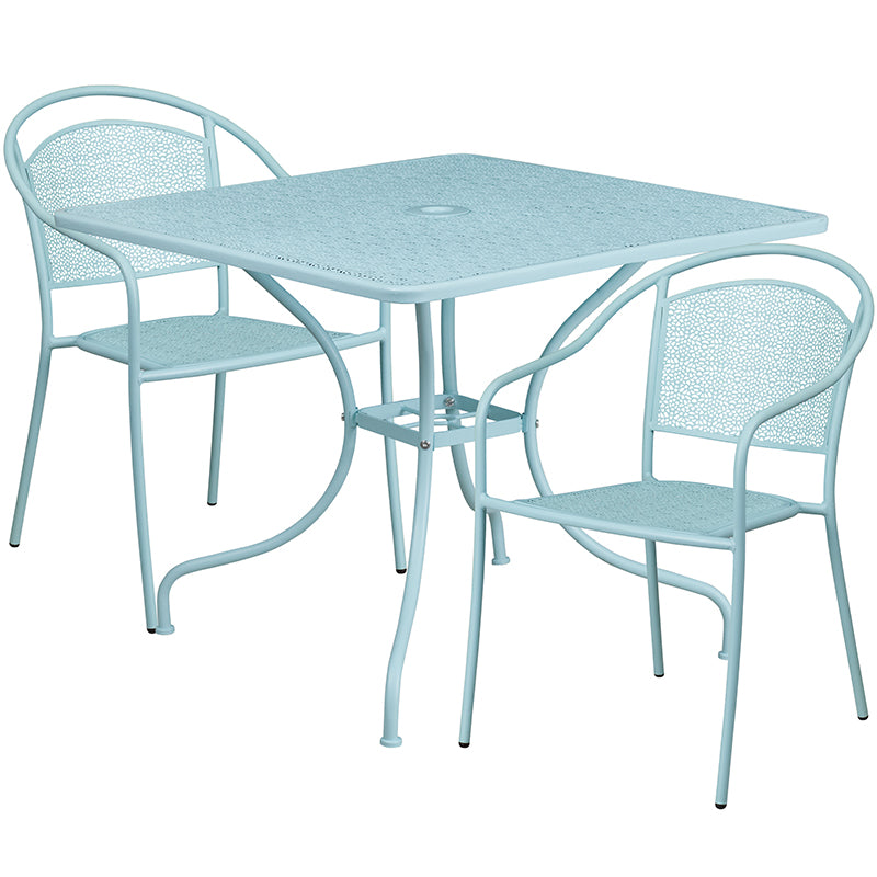 35.5SQ Sky Patio Table Set CO-35SQ-03CHR2-SKY-GG