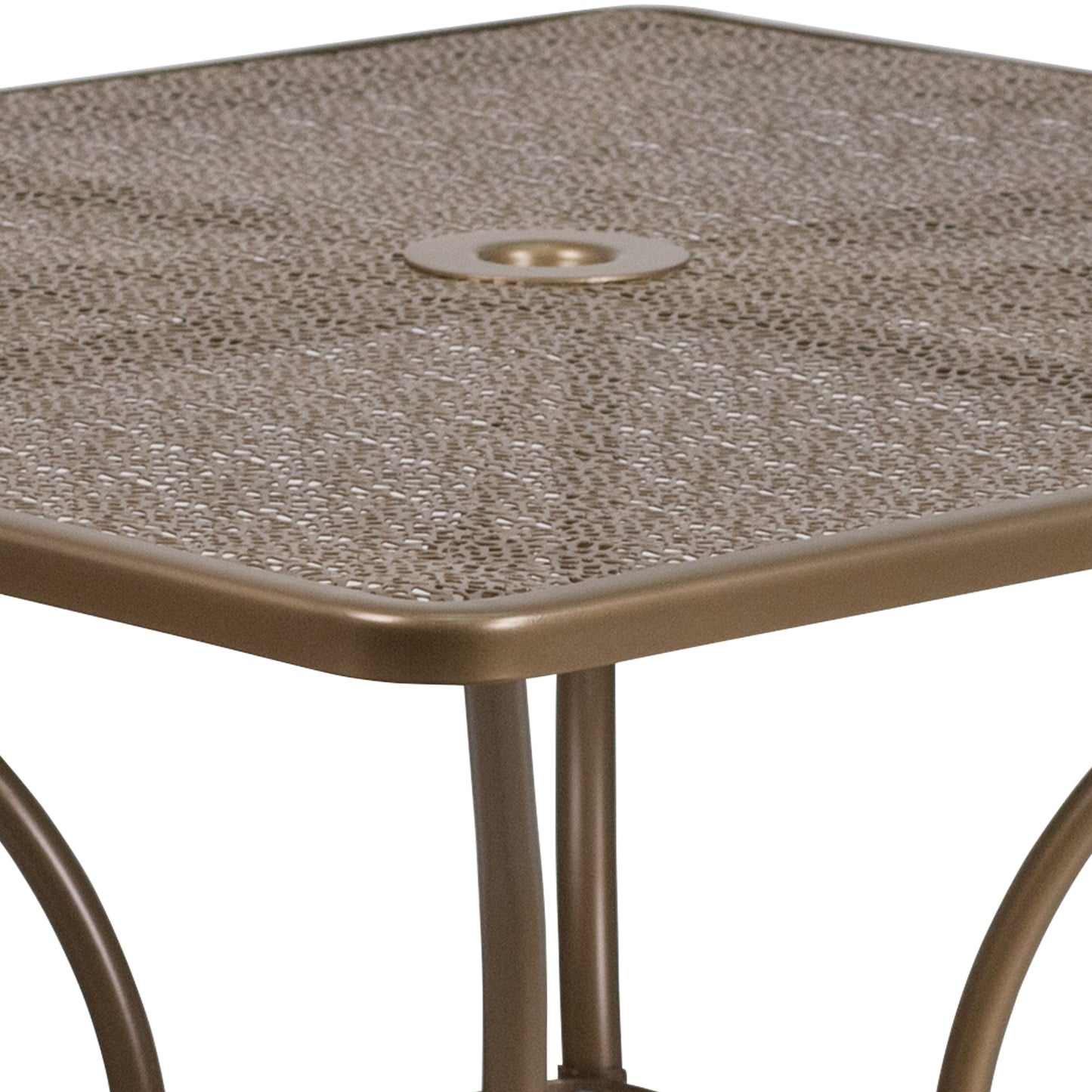 35.5SQ Gold Patio Table CO-6-GD-GG