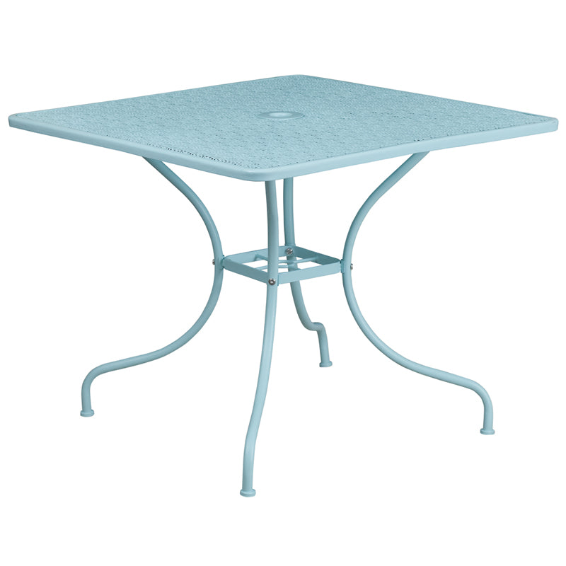 35.5SQ Sky Blue Patio Table CO-6-SKY-GG