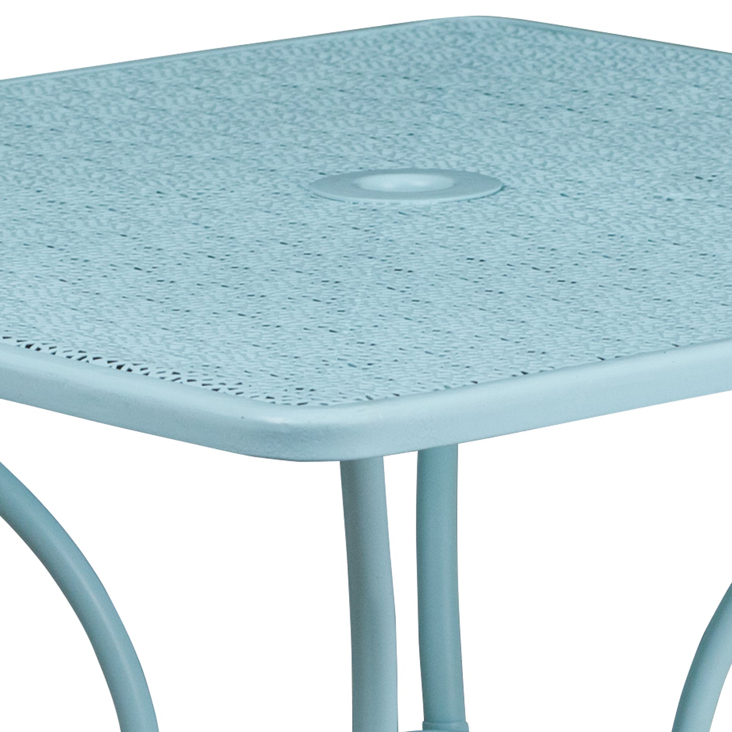 35.5SQ Sky Blue Patio Table CO-6-SKY-GG