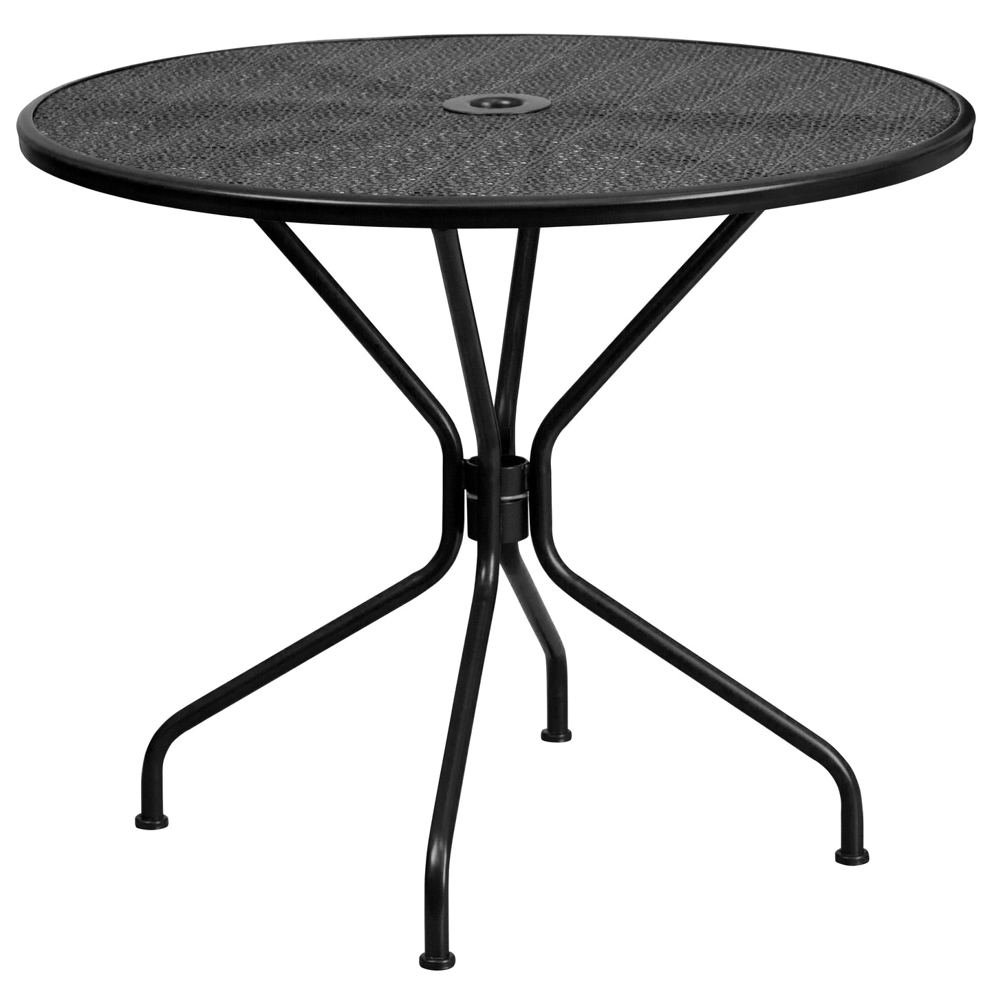 35.25RD Black Patio Table CO-7-BK-GG