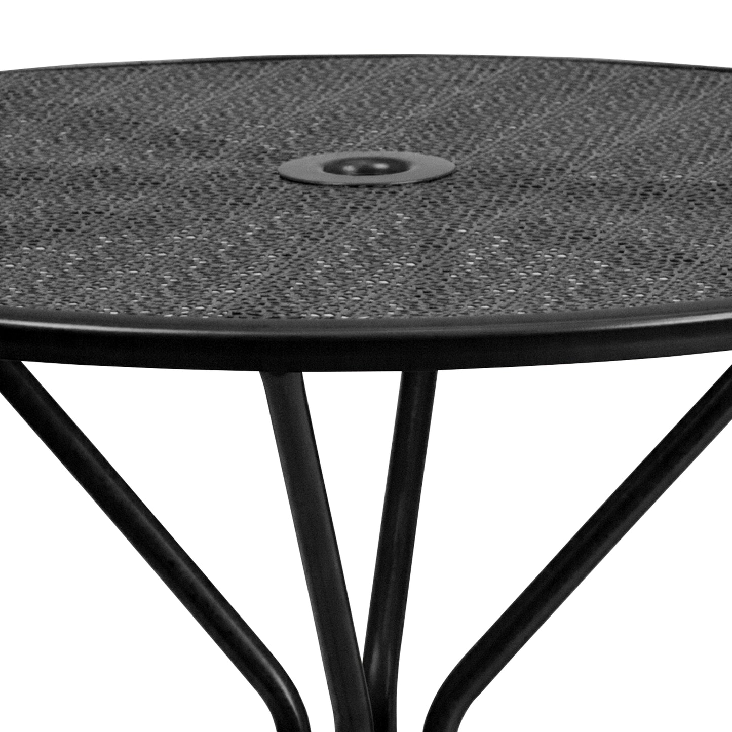 35.25RD Black Patio Table CO-7-BK-GG