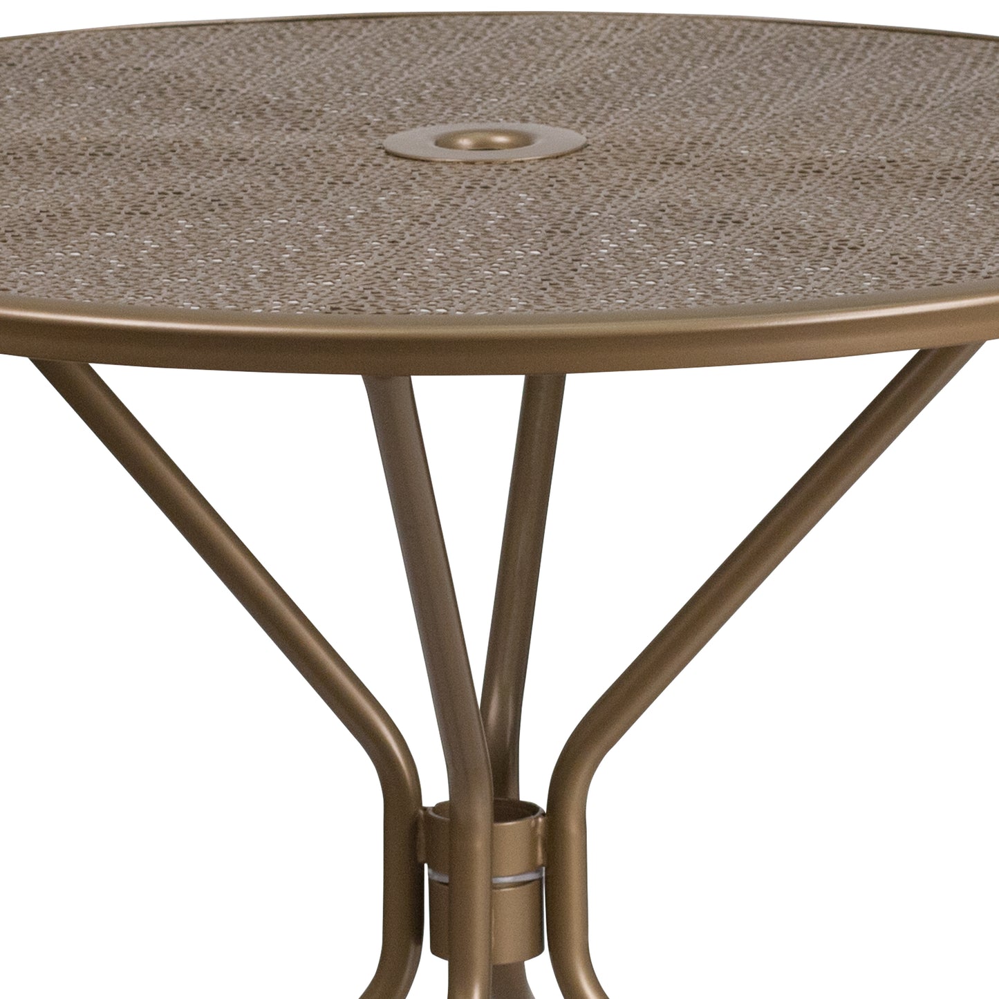 35.25RD Gold Patio Table CO-7-GD-GG