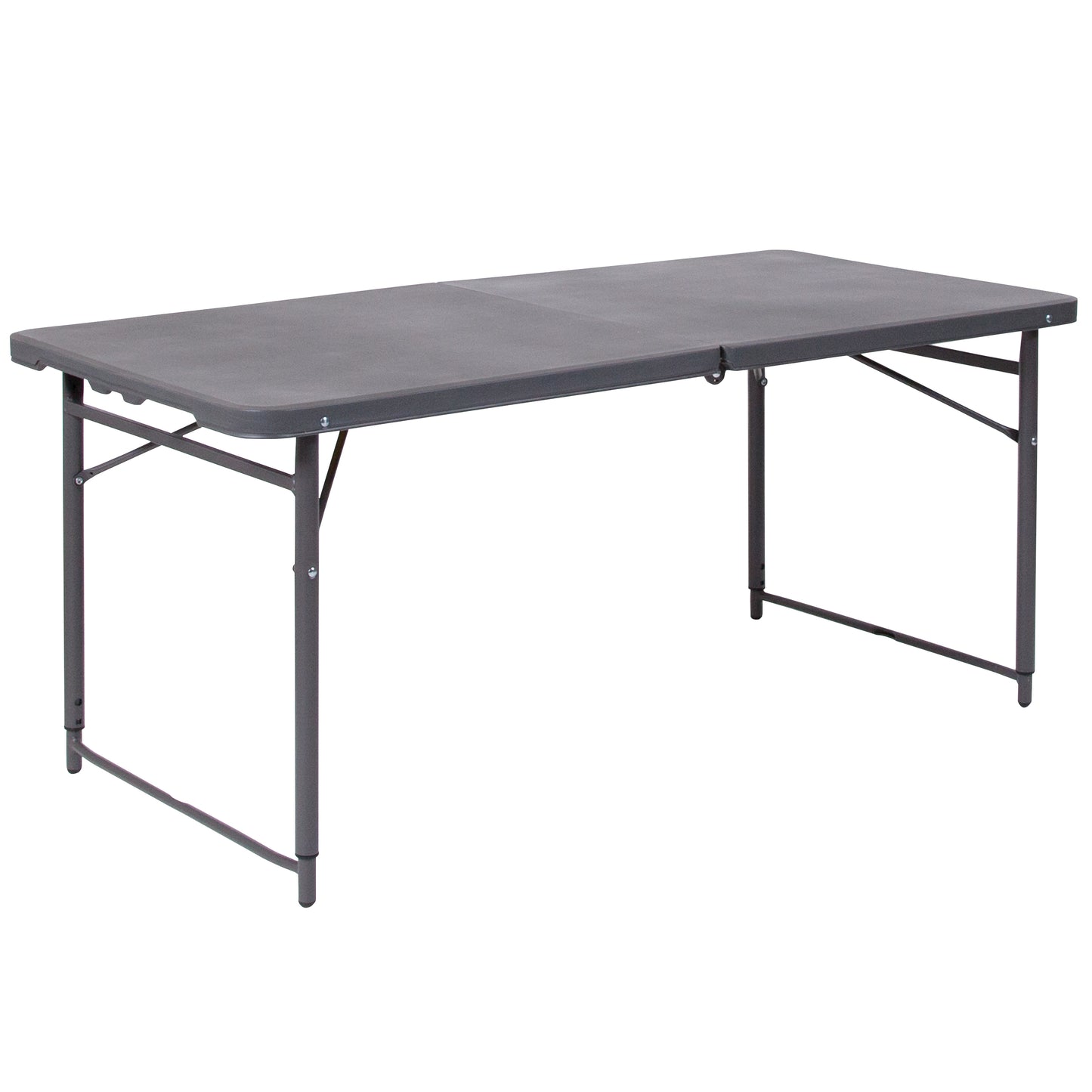 23.5x48.25 Gray Plastic Table DAD-LF-122Z-DG-GG