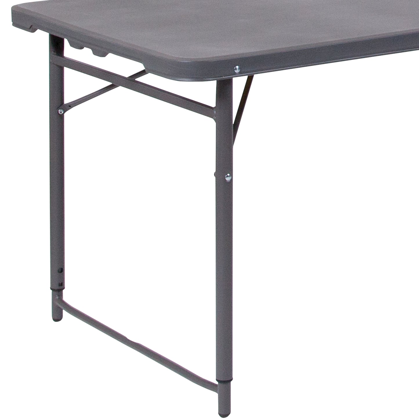 23.5x48.25 Gray Plastic Table DAD-LF-122Z-DG-GG