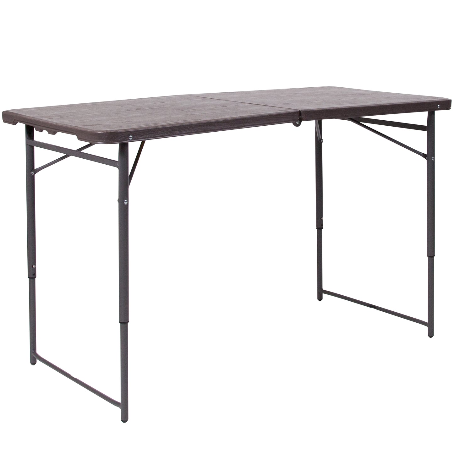 23.5x48.25 Brown Plastic Table DAD-LF-122Z-GG