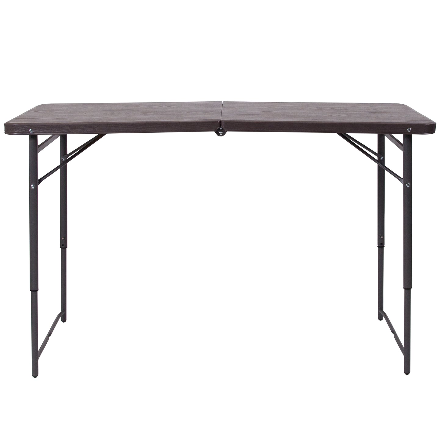 23.5x48.25 Brown Plastic Table DAD-LF-122Z-GG