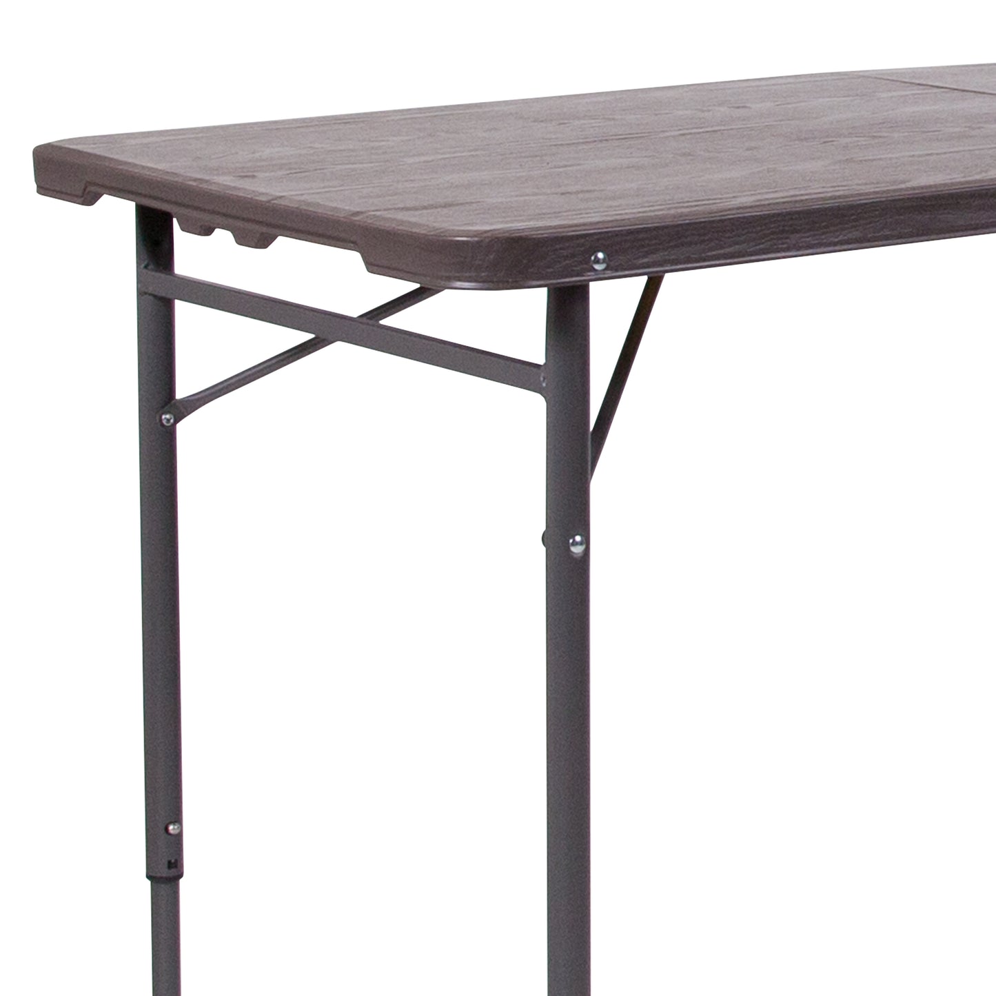 23.5x48.25 Brown Plastic Table DAD-LF-122Z-GG