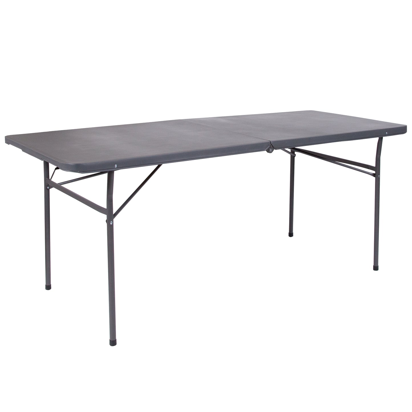 30x72 Gray Plastic Fold Table DAD-LF-183Z-DG-GG