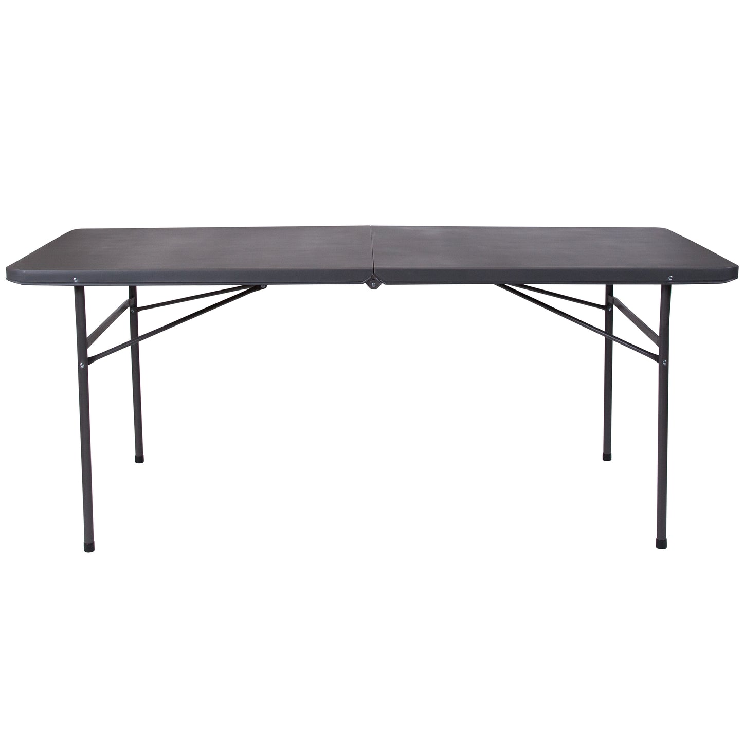 30x72 Gray Plastic Fold Table DAD-LF-183Z-DG-GG