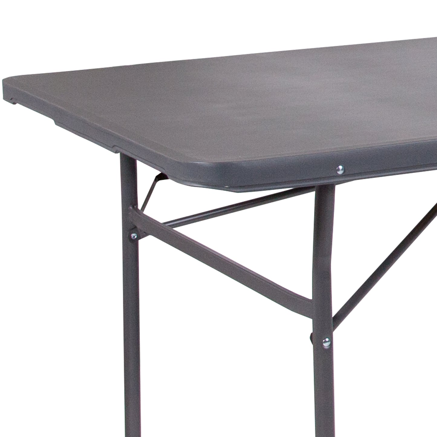 30x72 Gray Plastic Fold Table DAD-LF-183Z-DG-GG