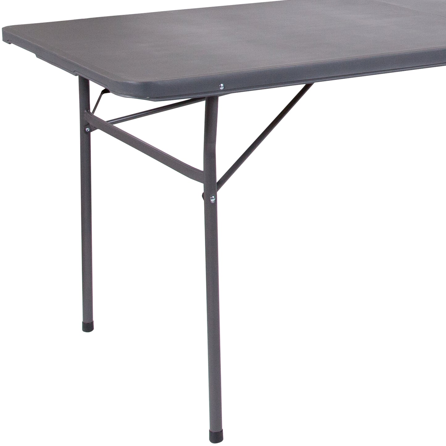 30x72 Gray Plastic Fold Table DAD-LF-183Z-DG-GG