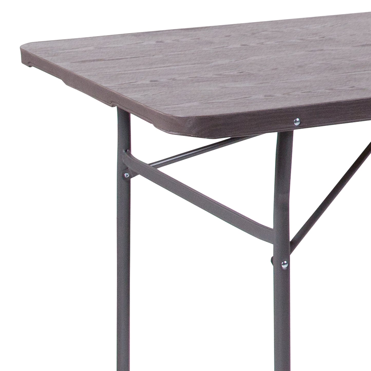 30x72 Brown Plastic Fold Table DAD-LF-183Z-GG