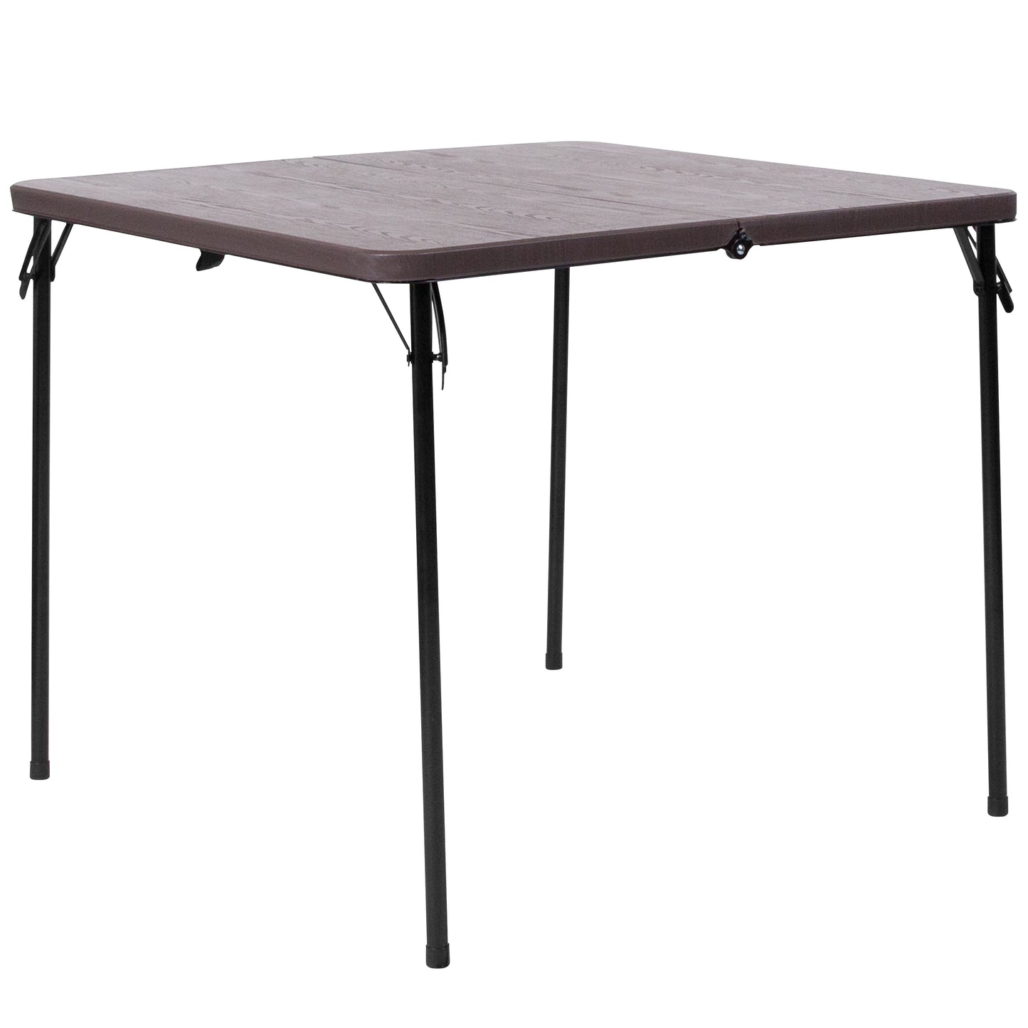 34SQ Brown Plastic Fold Table DAD-LF-86-GG