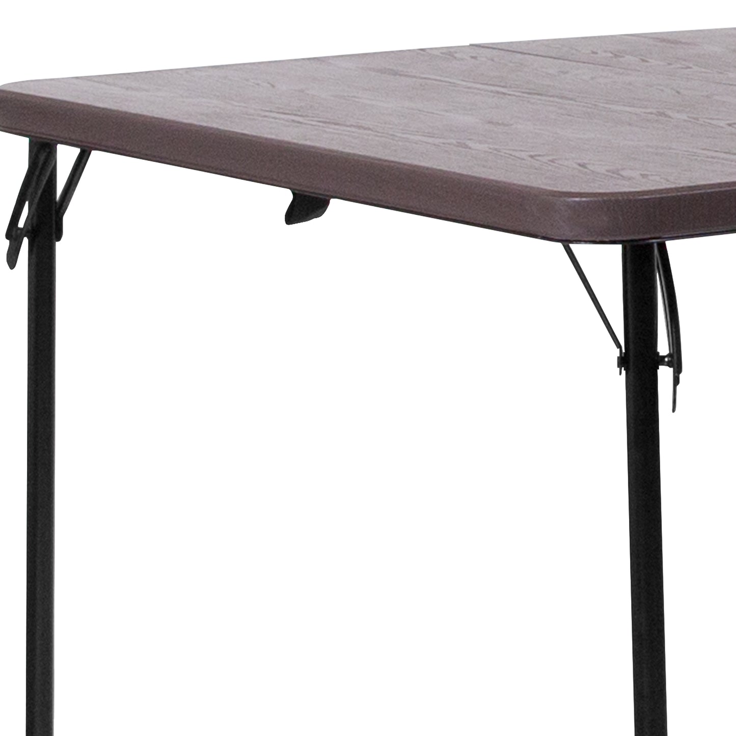 34SQ Brown Plastic Fold Table DAD-LF-86-GG