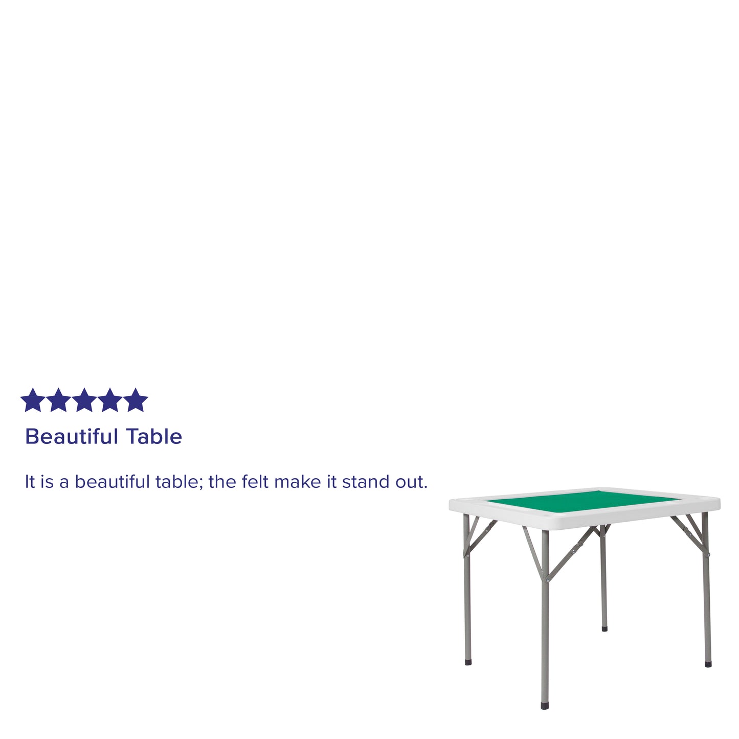 Green Felt Folding Game Table DAD-MJZ-88-GG