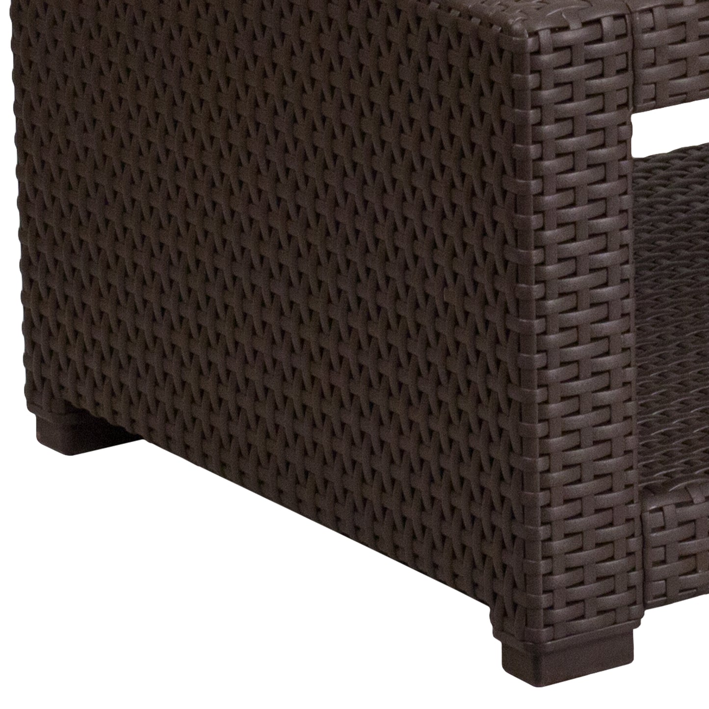 Chocolate Rattan Coffee Table DAD-SF1-R-GG