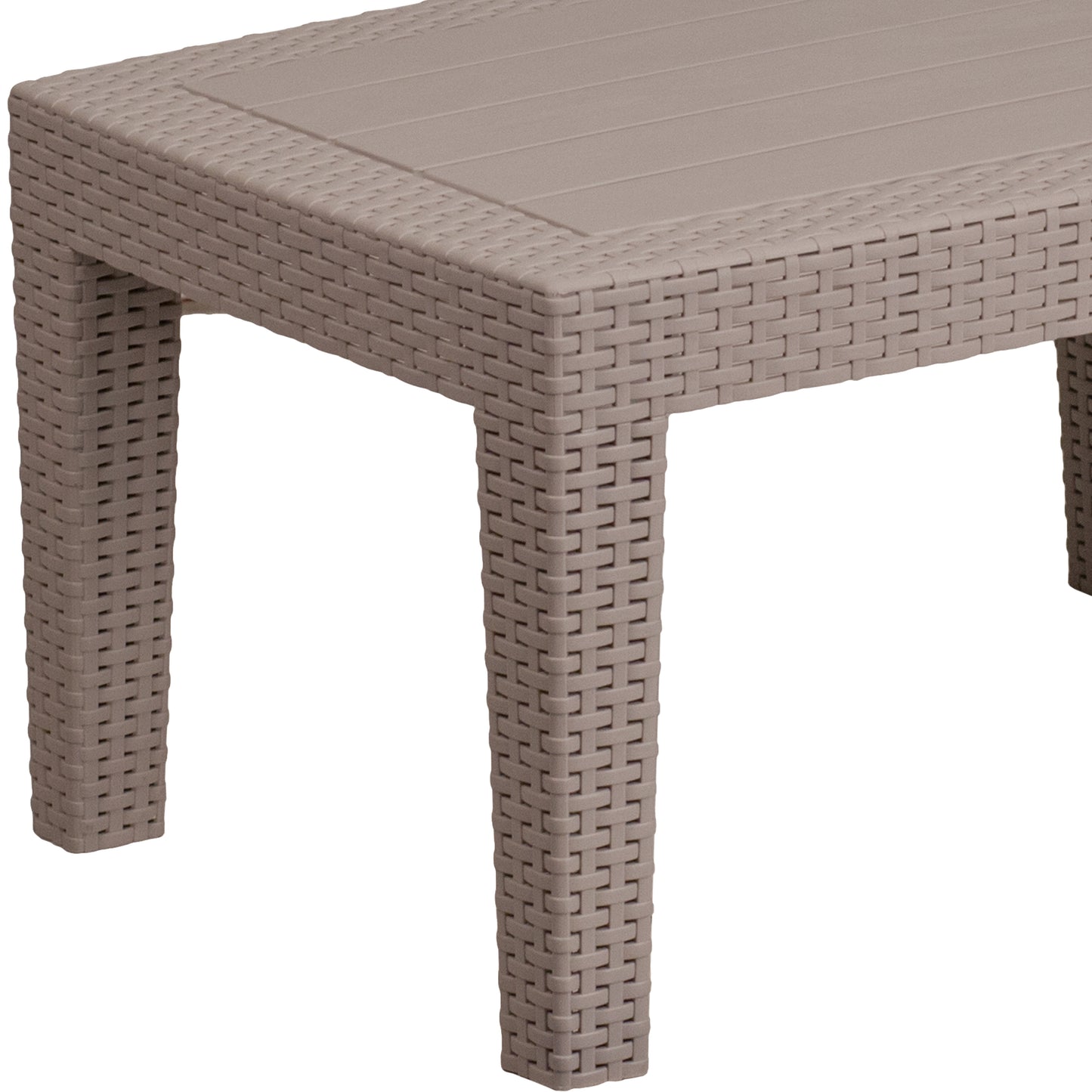 Light Gray Rattan Coffee Table DAD-SF2-T-GG