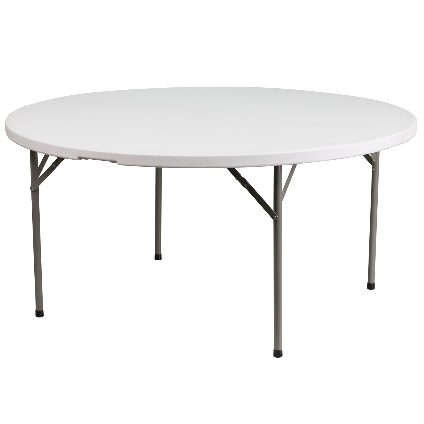 60RD White Plastic Fold Table DAD-YCZ-1-GW-GG