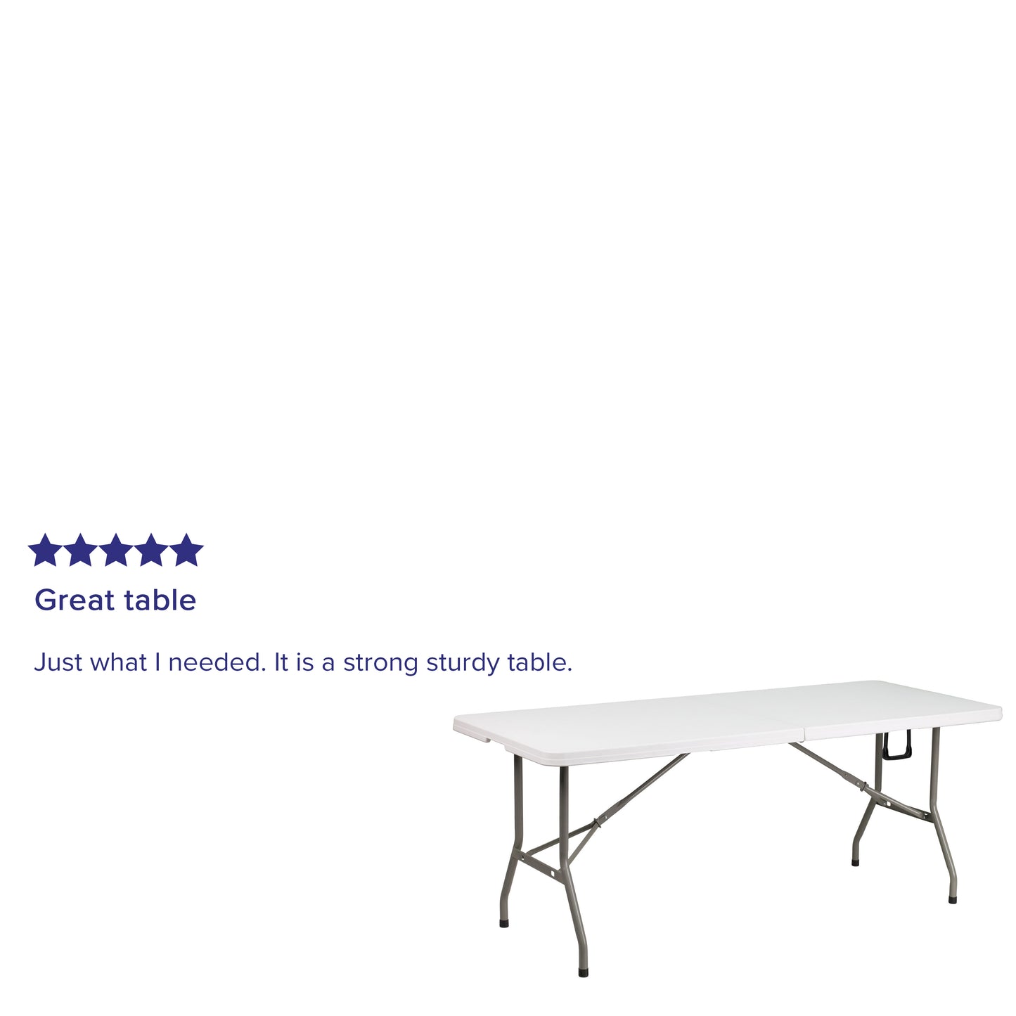 30x72 White Bi-Fold Table DAD-YCZ-183Z-GG