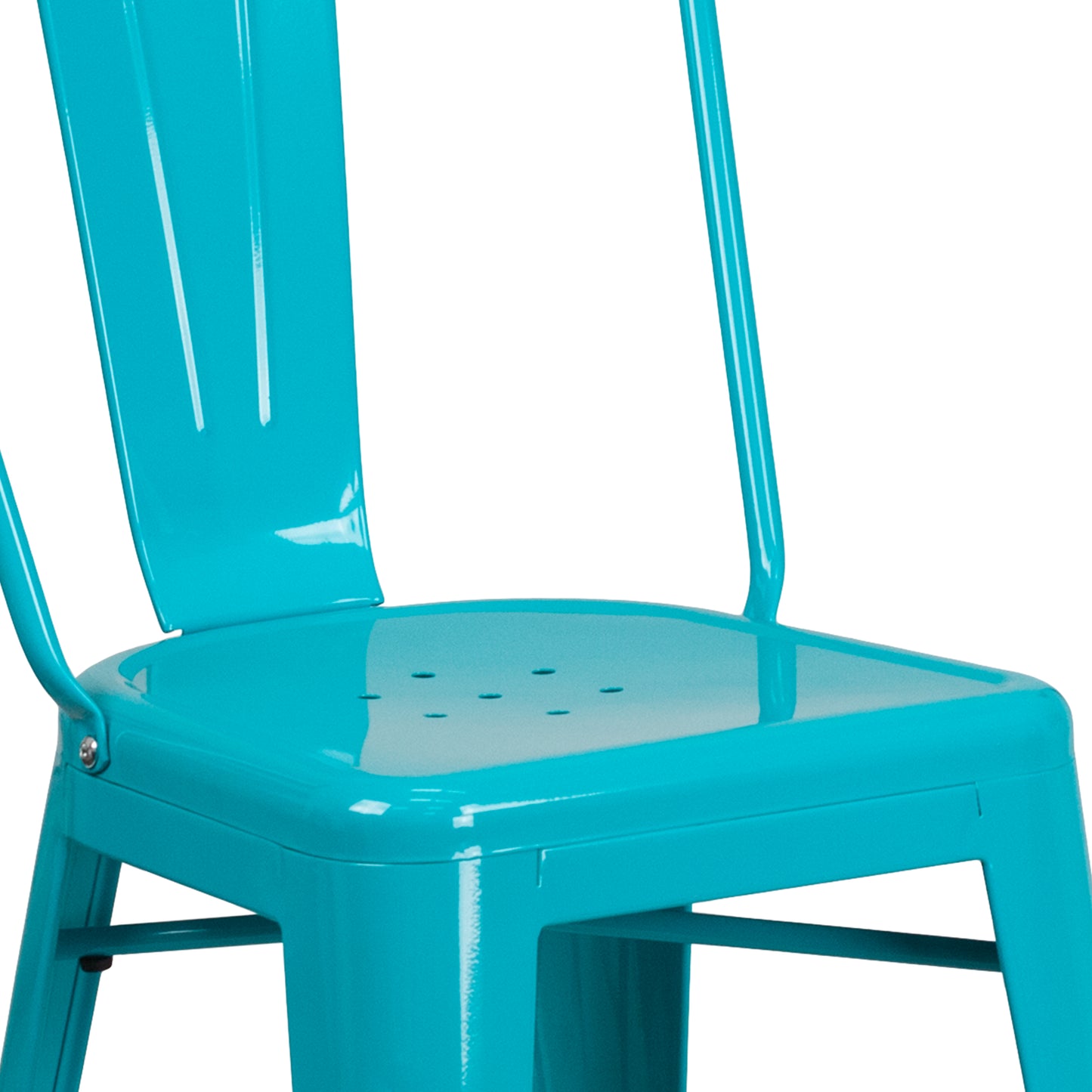 24" Teal Metal Outdoor Stool ET-3534-24-CB-GG