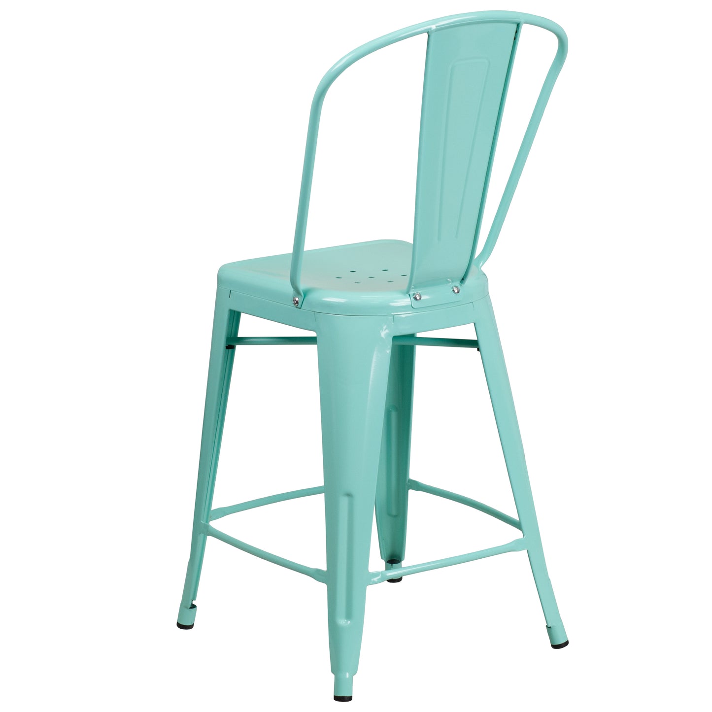 24" Mint Metal Outdoor Stool ET-3534-24-MINT-GG