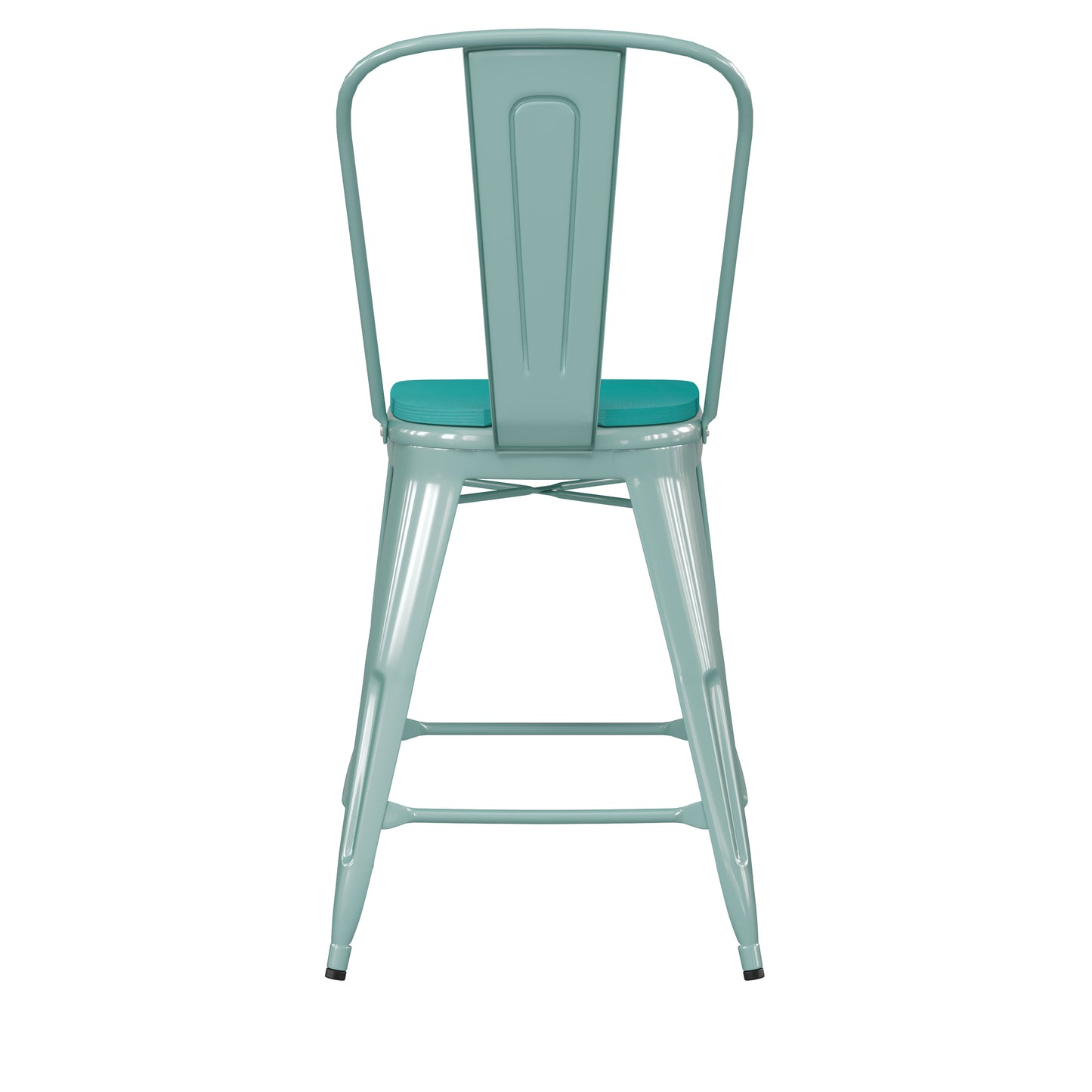 Mint Metal Stool-Mint Seat ET-3534-24-MINT-PL1M-GG