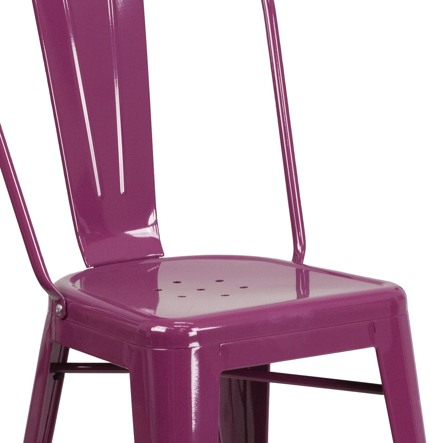 24" Purp Metal Outdoor Stool ET-3534-24-PUR-GG