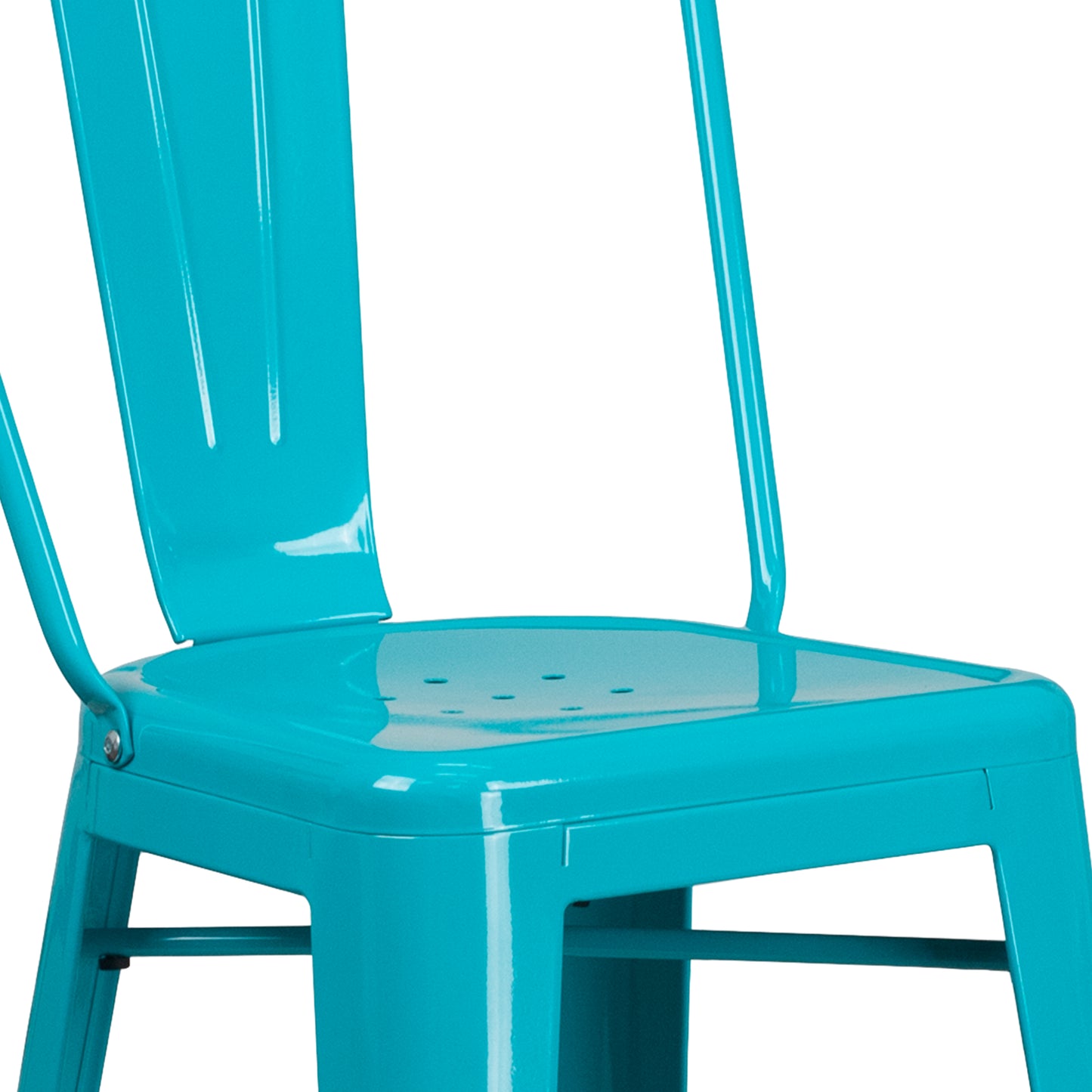 30" Teal Metal Outdoor Stool ET-3534-30-CB-GG