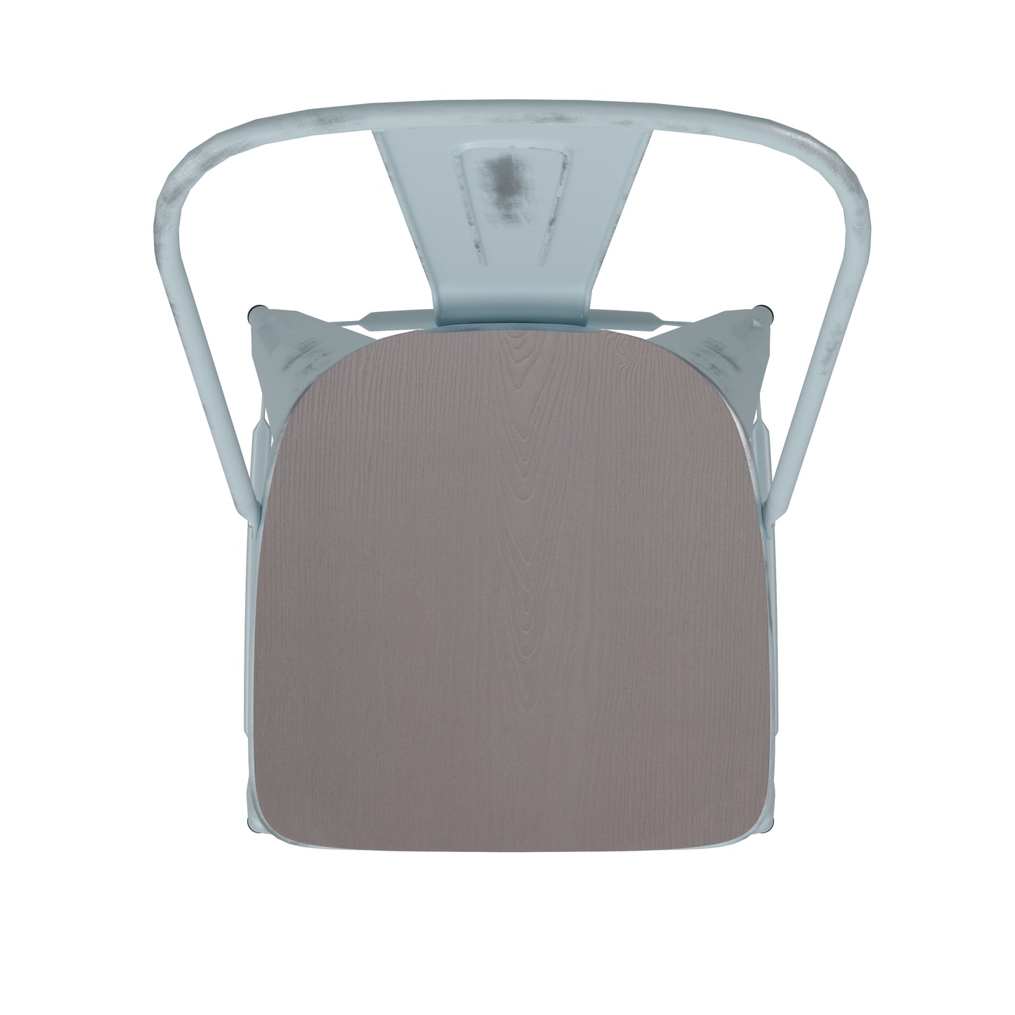 Green-Bl Metal Stool-Gray Seat ET-3534-30-DB-PL1G-GG