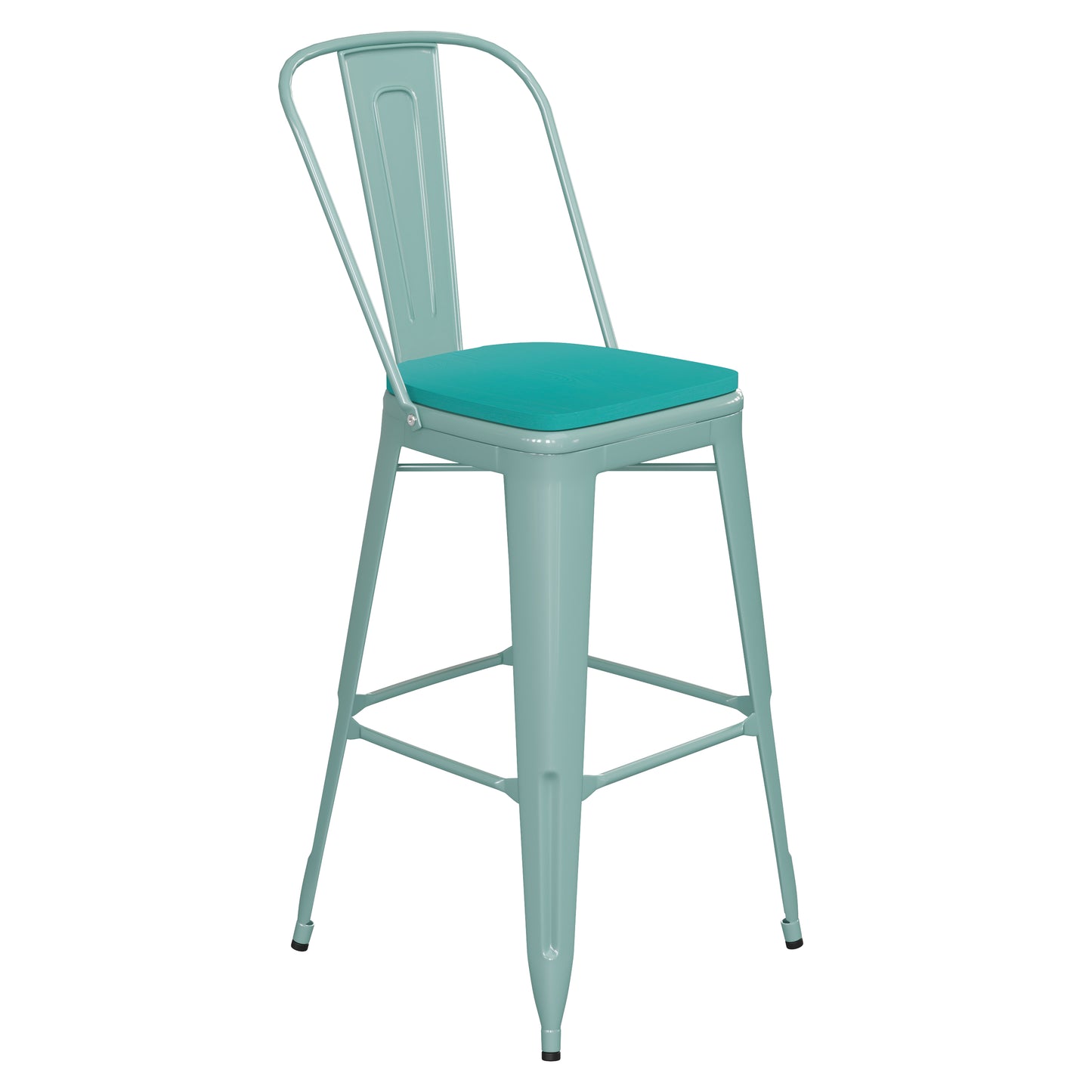 Mint Metal Stool-Mint Seat ET-3534-30-MINT-PL1M-GG