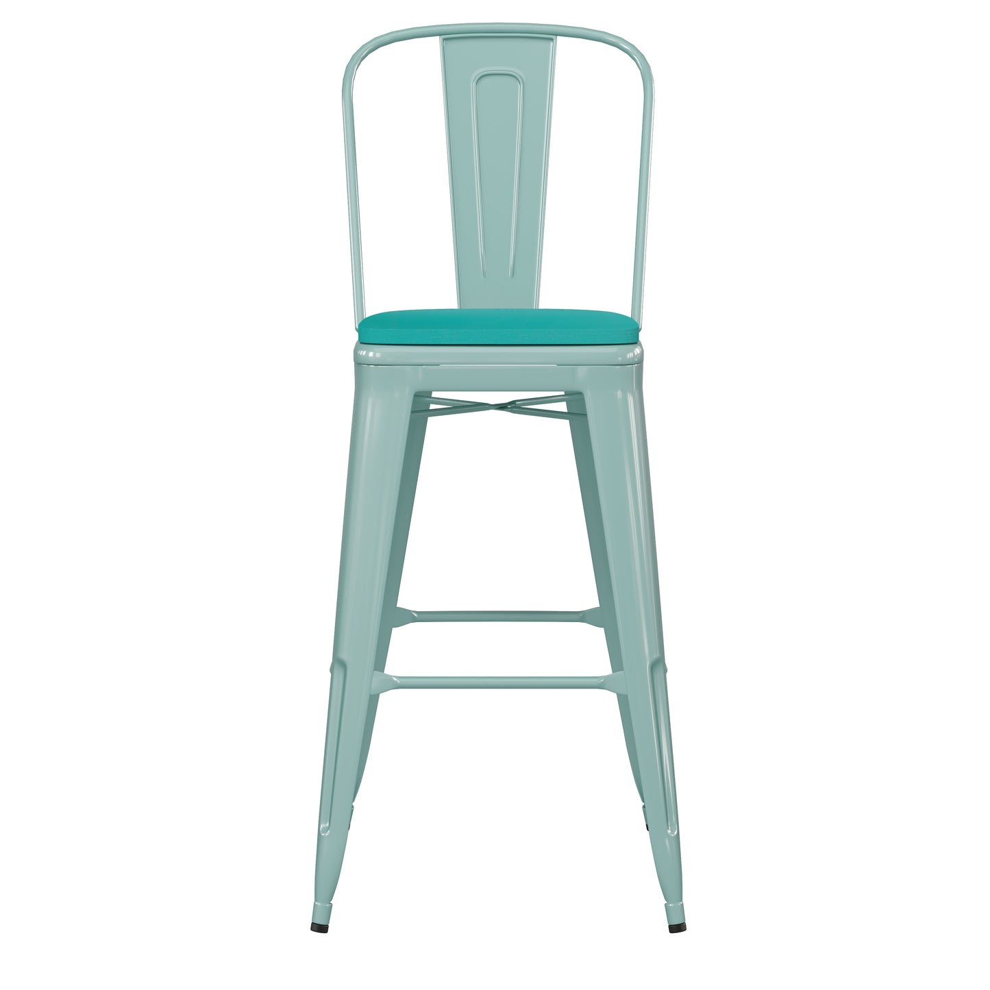 Mint Metal Stool-Mint Seat ET-3534-30-MINT-PL1M-GG