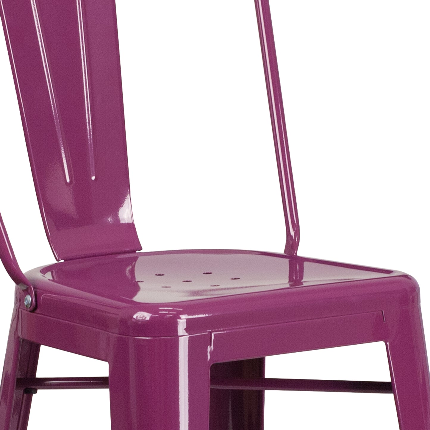 30" Purp Metal Outdoor Stool ET-3534-30-PUR-GG