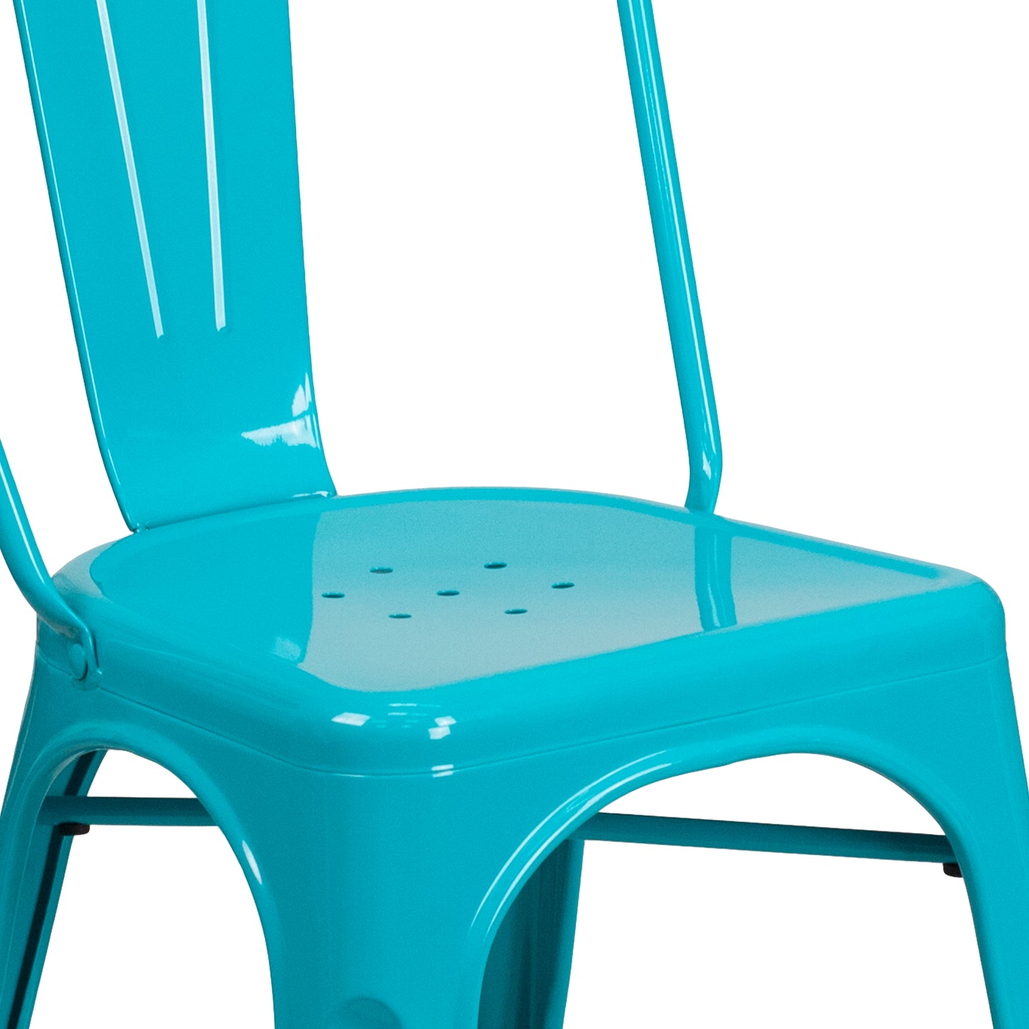 Crystal Teal-Blue Metal Chair ET-3534-CB-GG