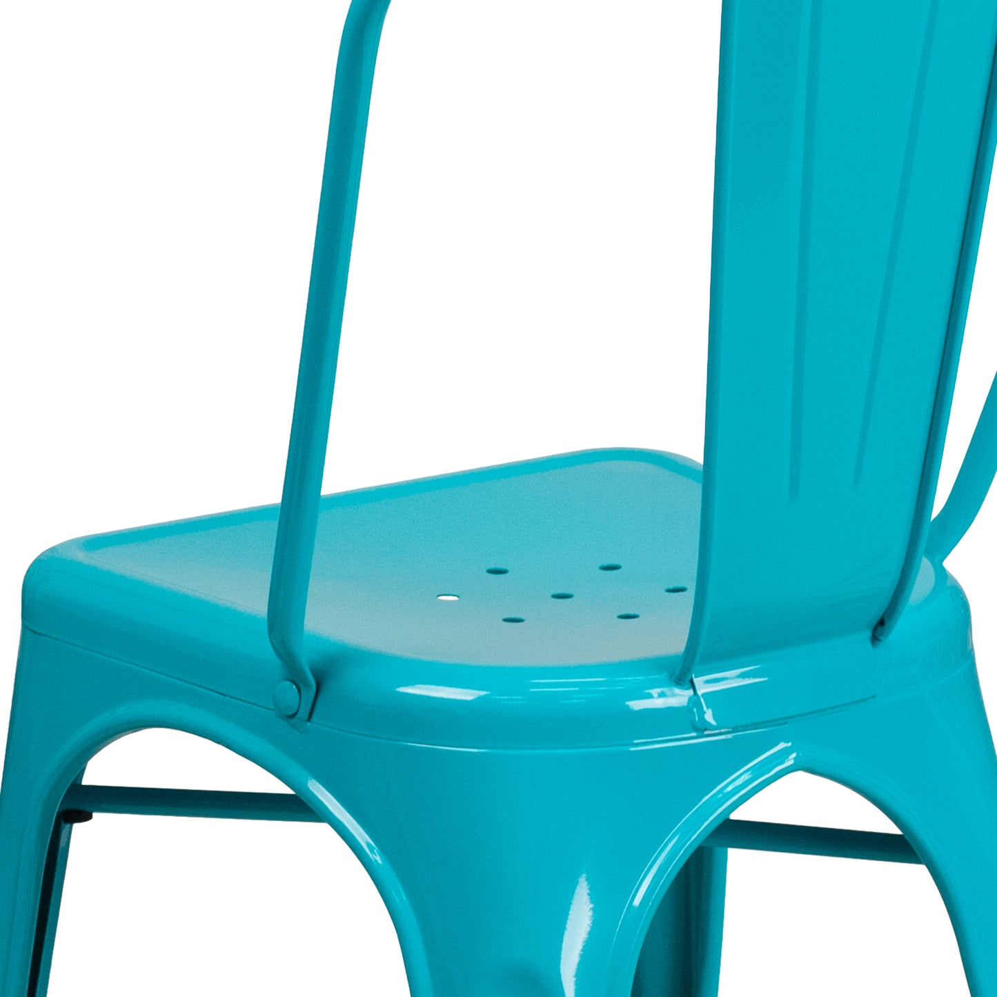 Crystal Teal-Blue Metal Chair ET-3534-CB-GG